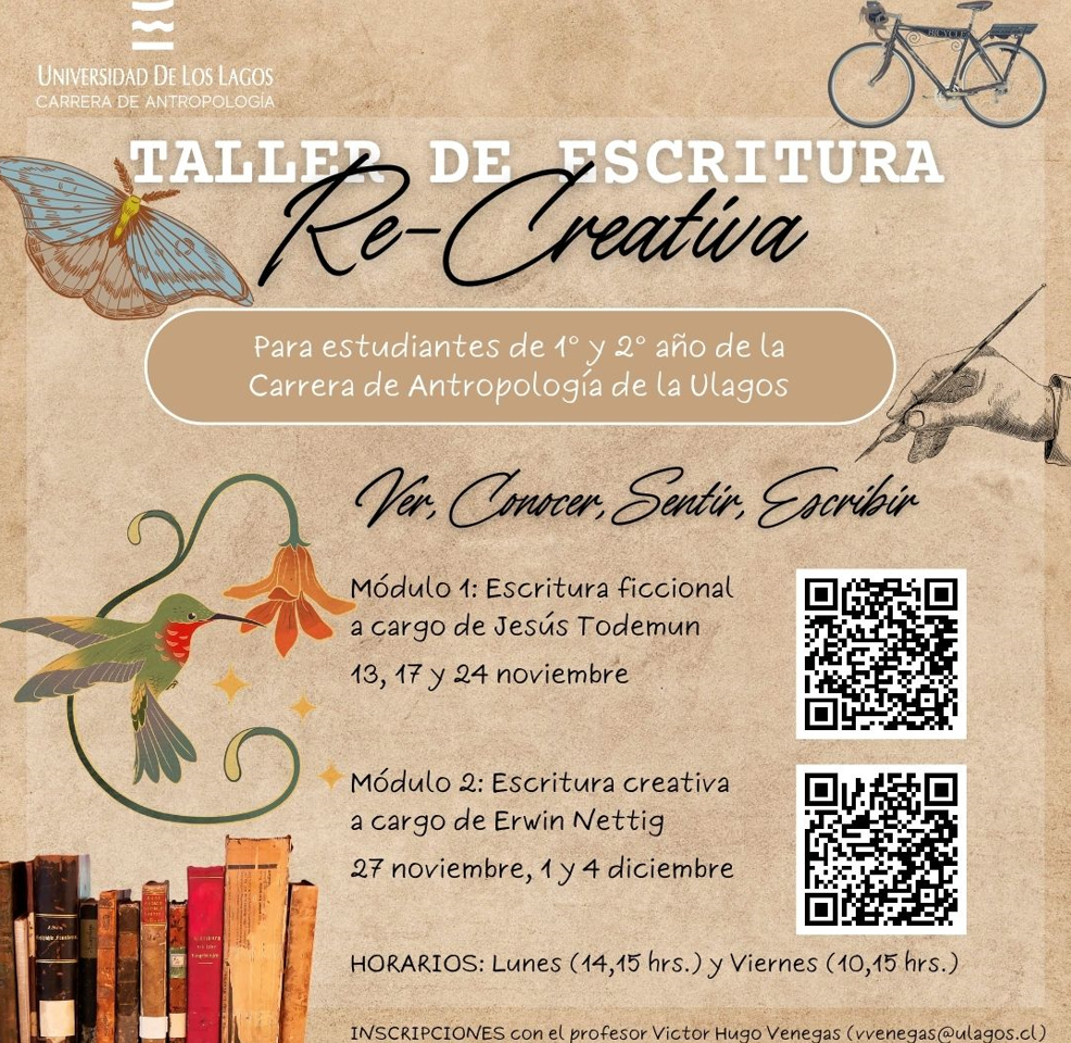 TALLER DE ESCRITURA RE-CREATIVA