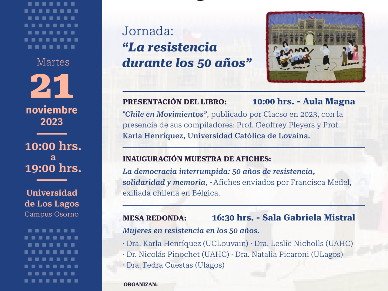 JORNADA : “La Resistencia  durante los 50 años”